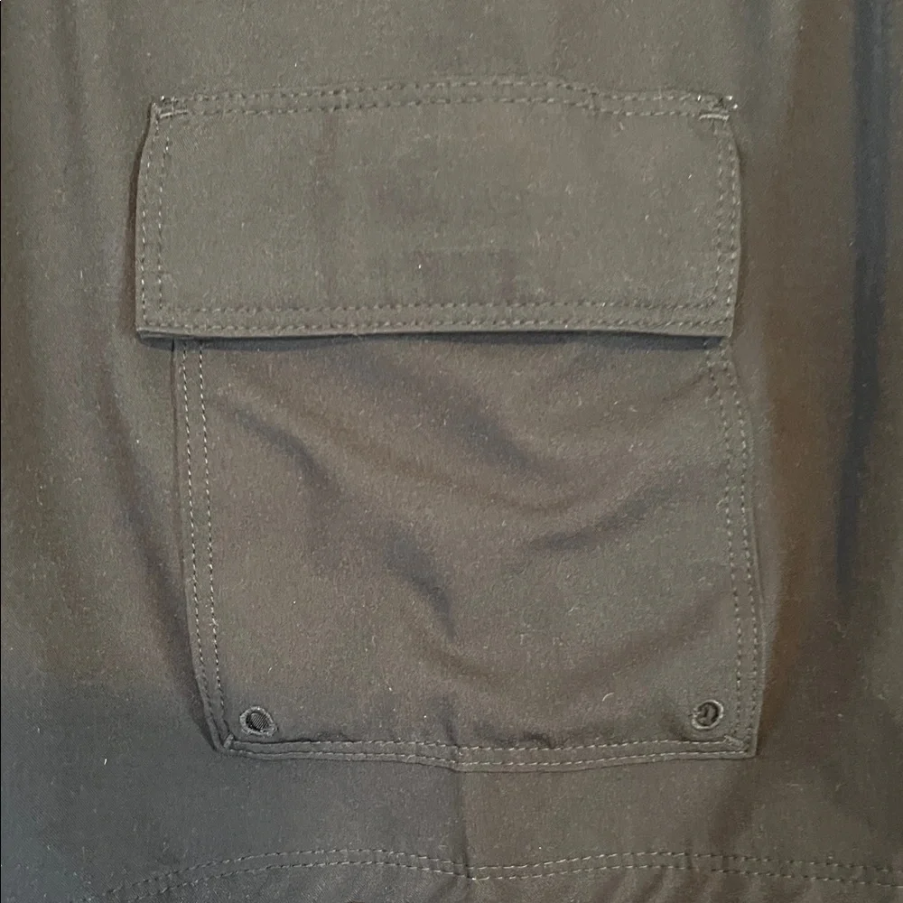 Hurley Boy’s Black Cargo Swim Shorts with Drawstring Waist